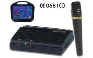 Set Micrófono + Receptor VHF inalámbrico de 1 canal 