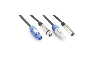 PD Connex Audio Combi Cable Alimentacion B - XLR F/ Alimentacion A - XLR M 10m