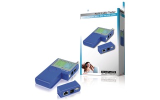 Probador de cables de red inteligente RJ45, RJ11, USB y UTP/FTP/STP multifuncional