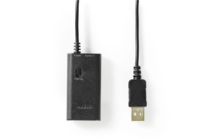 Transmisor de Audio Inalámbrico - Bluetooth® - Hasta 2 auriculares - Negro - Nedis BTTR100BK