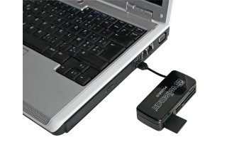 Lector/editor multitarjetas USB 2.0 - 5 puertos