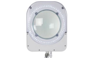 Lámpara con lupa y LEDs 5 dioptrías - 6W - 64 uds - color blanco