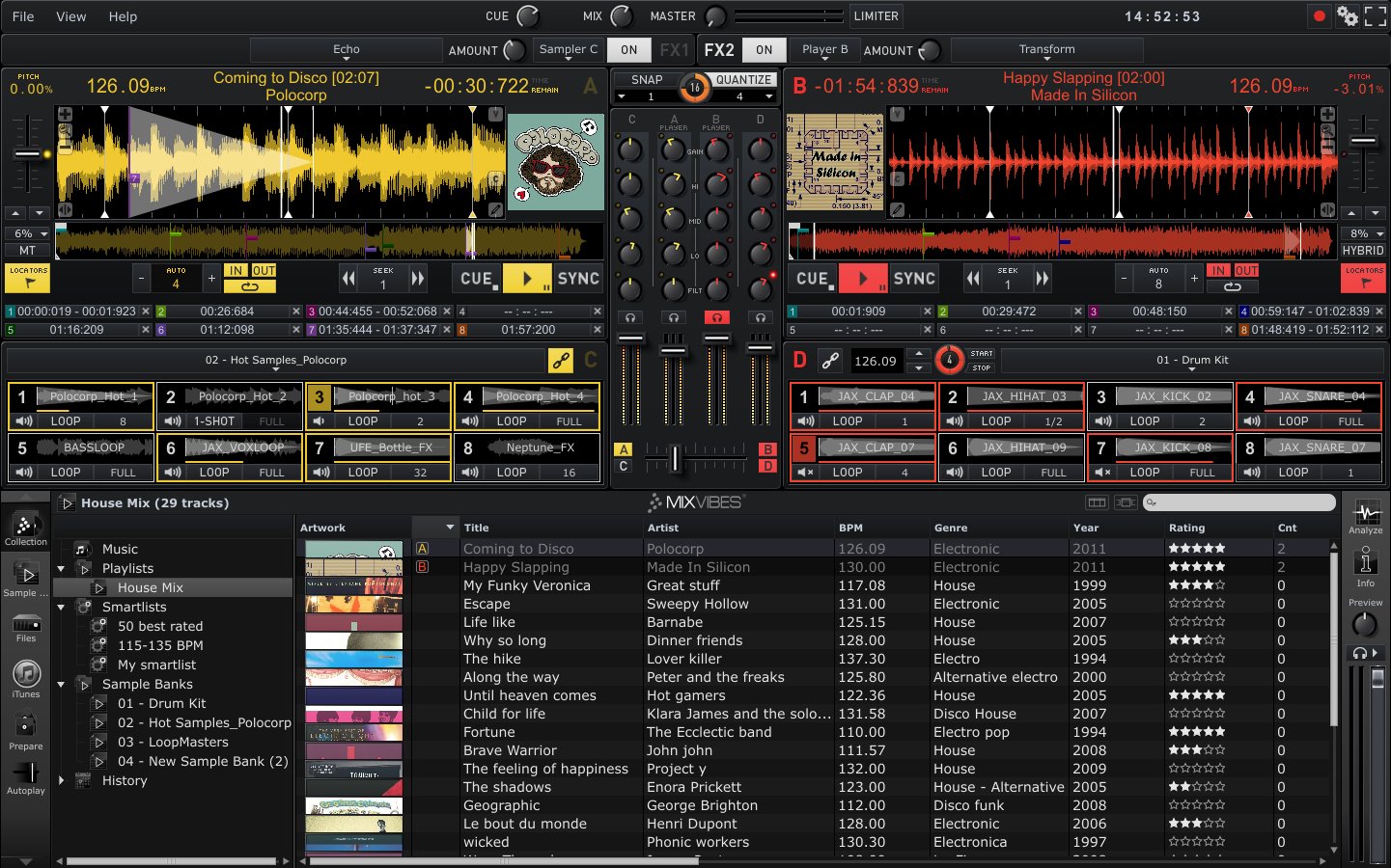 mixvibes cross 2 Guia software Dj para pinchar, terminado