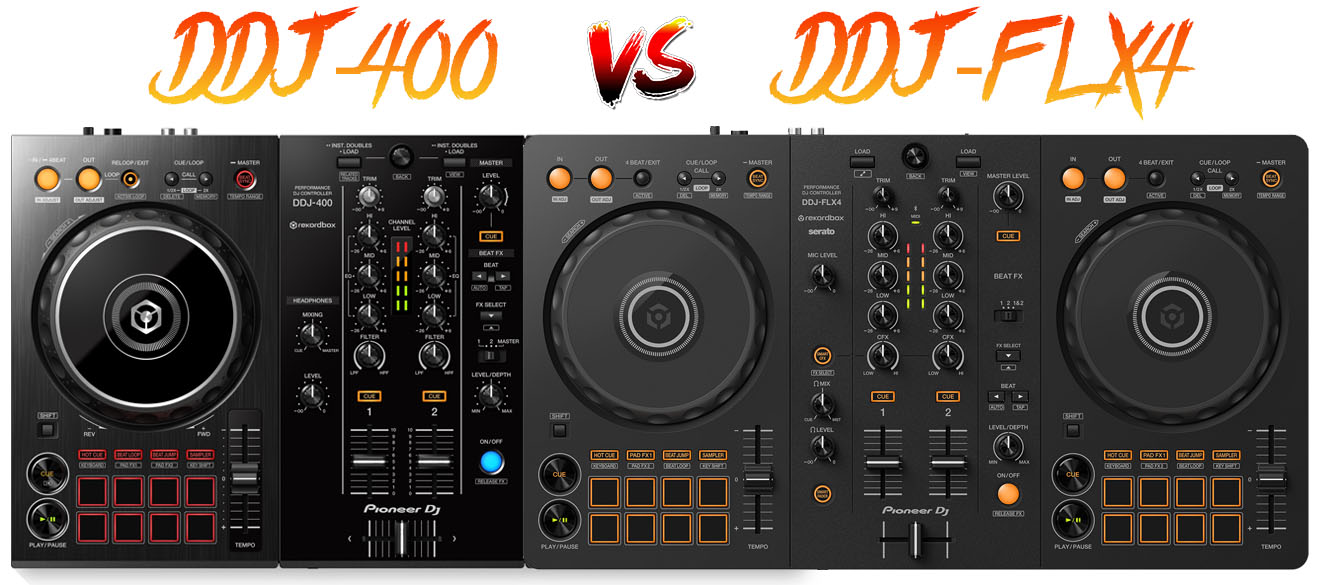 Comparativa Pioneer DJ DDJ-400 vs DDJ-FLX4 - DJMania