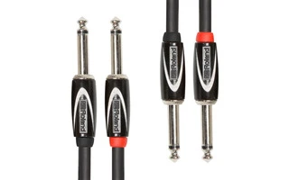 Roland RCC102814 Cable serie Black doble jack mono a doble jack mono 3 m