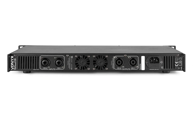 Vonyx VDA1000 PA Amplifier 1U 2x 500W