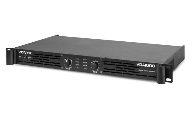 Vonyx VDA1000 PA Amplifier 1U 2x 500W