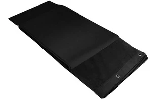 Adam Hall Accessories 0151 X 34 Tela decorativa B1 con ojales niquelados y dobladillo 3×4 m