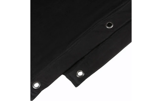 Adam Hall Accessories 0151 X 34 Tela decorativa B1 con ojales niquelados y dobladillo 3×4 m