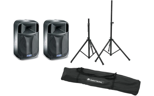 2x FBT DJ 15A + Soporte de trípode de altavoz