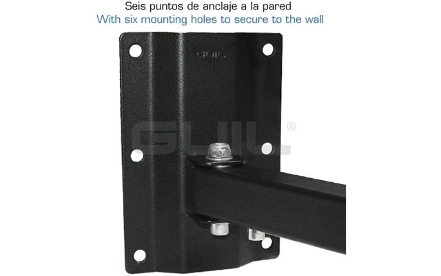 Guil ALT-16 Soporte de pared reforzado para altavoz, diseño telescópico