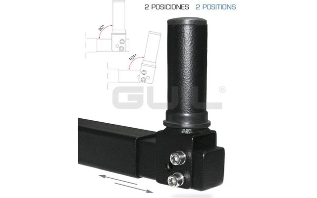 Guil ALT-16 Soporte de pared reforzado para altavoz, diseño telescópico