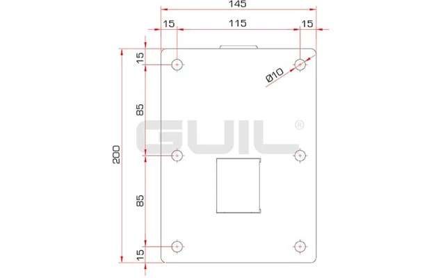 Guil ALT-16 Soporte de pared reforzado para altavoz, diseño telescópico