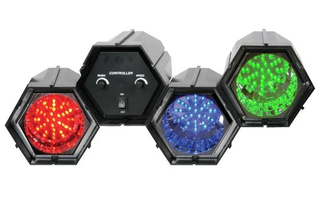 Efecto de luz LED de 3 modulos interconexionable