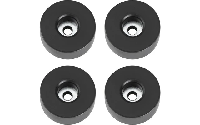 Adam Hall Hardware 4907 M4 AH Bolsa de 4 Pies de goma 38 x 15 mm