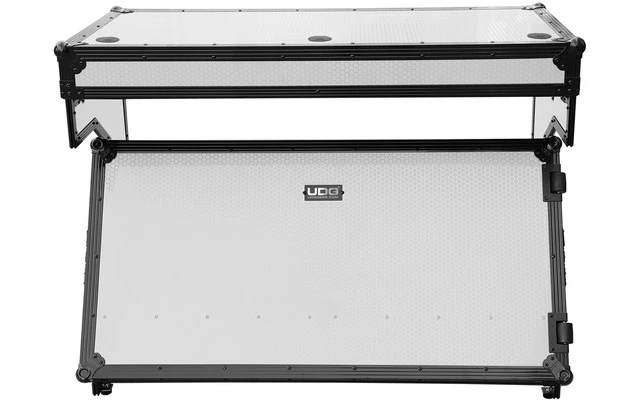 UDG Ultimate Flight Case Portable Z-Style DJ Table White Plus