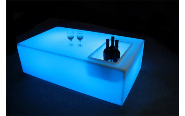 Mesa Iluminada para Interiores y Exteriores