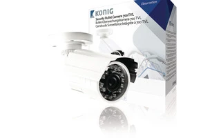 Cámara de seguridad con 700 TVL y cable de 18 m incluido - König SAS-CAM1110