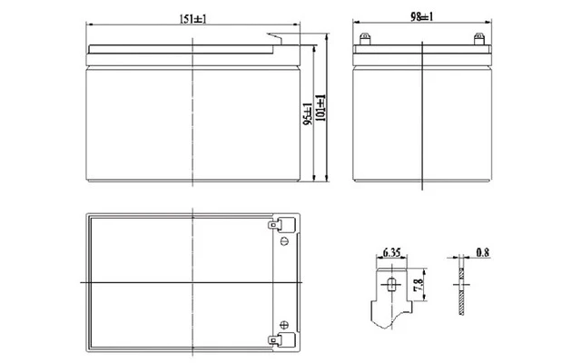 BATERÍA DE PLOMO-ÁCIDO 12V-12Ah