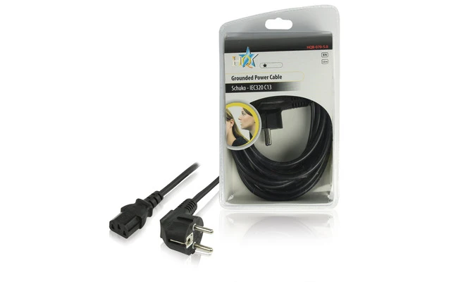 Cable de alimentación Schuko - IEC320 C13 3.00 m