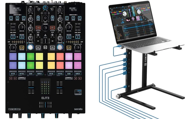 Reloop Elite Mixer + Reloop Stand Hub