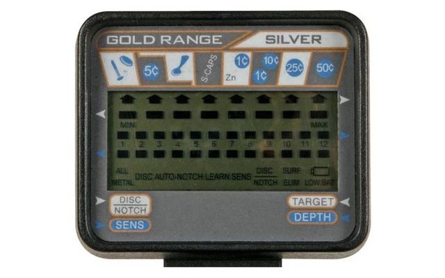 DETECTOR DE METALES CON PANTALLA LCD  - TIPO 300 (FRECUENCIA - 6.6KHz)