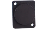 Adam Hall Hardware 7839 - Panel ciego de plástico negro
