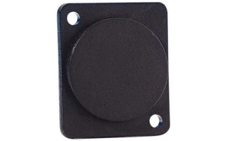 Adam Hall Hardware 7839 - Panel ciego de plástico negro