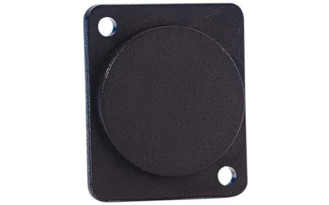 Adam Hall Hardware 7839 - Panel ciego de plástico negro