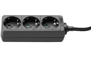 Adam Hall Accessories 8747 X 3 M 3 Base de enchufes de 3 tomas 3m longitud del cable