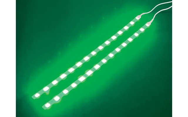 Doble cinta autoadhesiva con LEDs Verdes