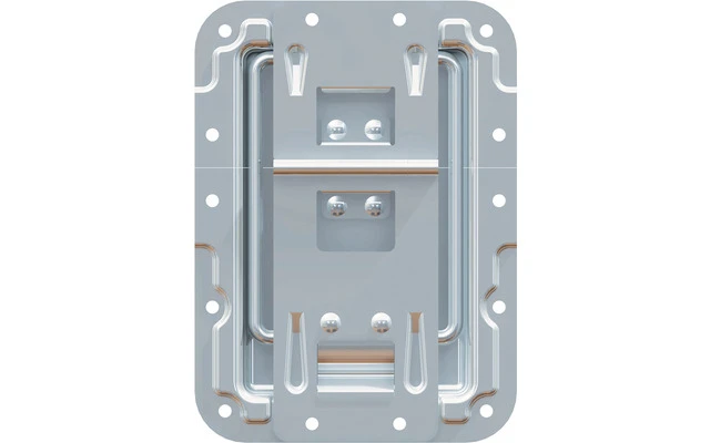 Adam Hall Hardware 270838 - Tope de Tapa con Paso Perfil, Bisagra, Función Clic-Stop y Protecció