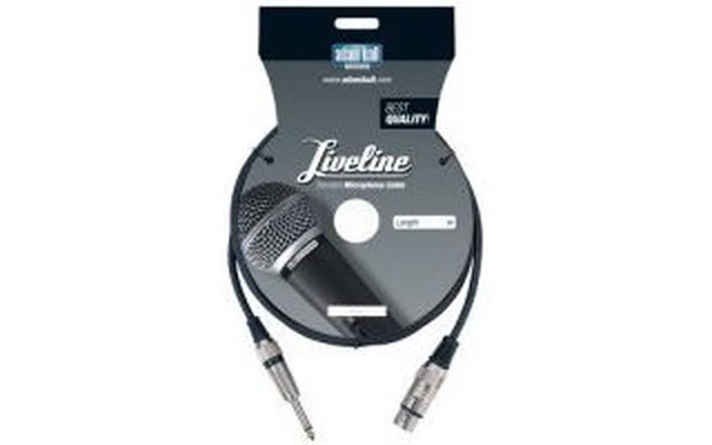 Adam Hall - Cable micrófono negro 6m con XLR hembra / jack 6.3 m