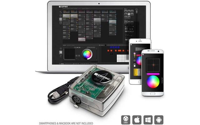Cameo DVC 4 Interfaz DMX de 512 canales y software de control