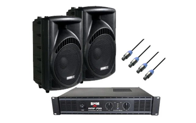 Pack: Etapa 700W + 2 Altavoces 12