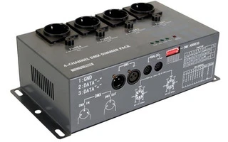 Dimmer Pack DMX de 4 canales (4 x 5A)