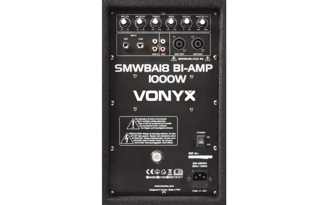 Vonyx SMWBA18 Subwoofer Bi-Amplificado 18