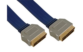 Cable vídeo Scart - Scart, de alta calidad , 5 metros