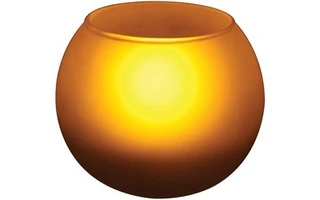Vela en vaso de cristal mate