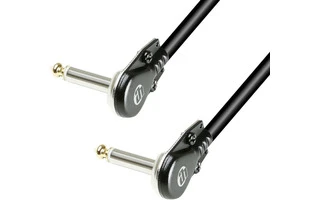 Cable de Instrumento con jack mono de 6,3 mm acodado extraplano 0,20 m