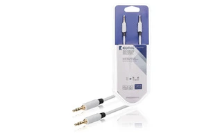Cable de audio estéreo de 3,5 mm macho a macho de 1,00 m en blanco - König KNM22000W10