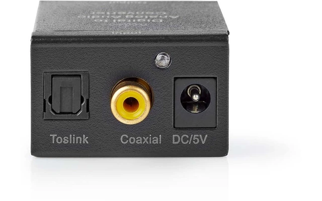 Convertidor Audio Digita - 1 vía - Interruptores: 1x RCA Digital / 1x TosLink 