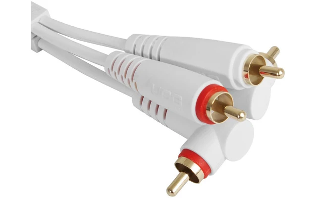 UDG Ultimate Audio Cable Set RCA Straight - RCA Angled White 3m