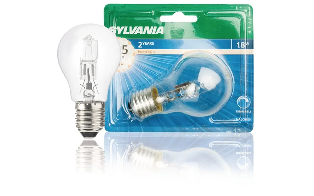 Bombilla A55 clásica ecológica de 18 W, casquillo E27