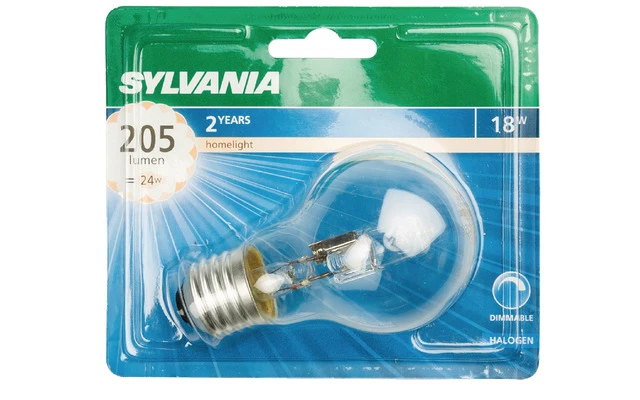 Bombilla A55 clásica ecológica de 18 W, casquillo E27