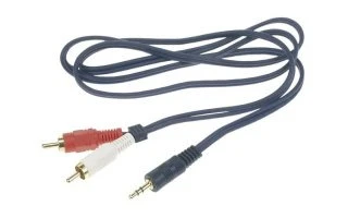 Cable Audio - Jack Estéreo Macho 3.5mm A 2 x RCA Macho, 5m
