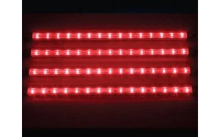 CINTAS DECORATIVAS CON LEDs - 4 uds. - 12V - COLOR ROJO