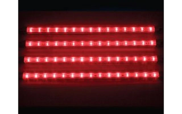 CINTAS DECORATIVAS CON LEDs - 4 uds. - 12V - COLOR ROJO
