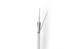 Cable Coaxial - RG59U - 50,0 m - Caja de Regalo - Blanco - Nedis CSBG4030WT500