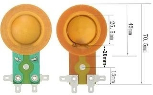 Pareja membranas repuesto 25.5-25.4mm compatible MHD-230/VC